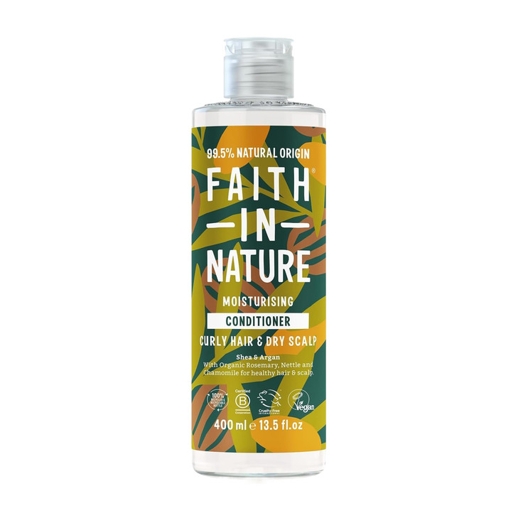FAITH IN NATURE Natural Conditioner - Vegan & Cruelty Free, No SLS or Parabens - 13.5 fl oz, Shea & Argan online at globaldelivered