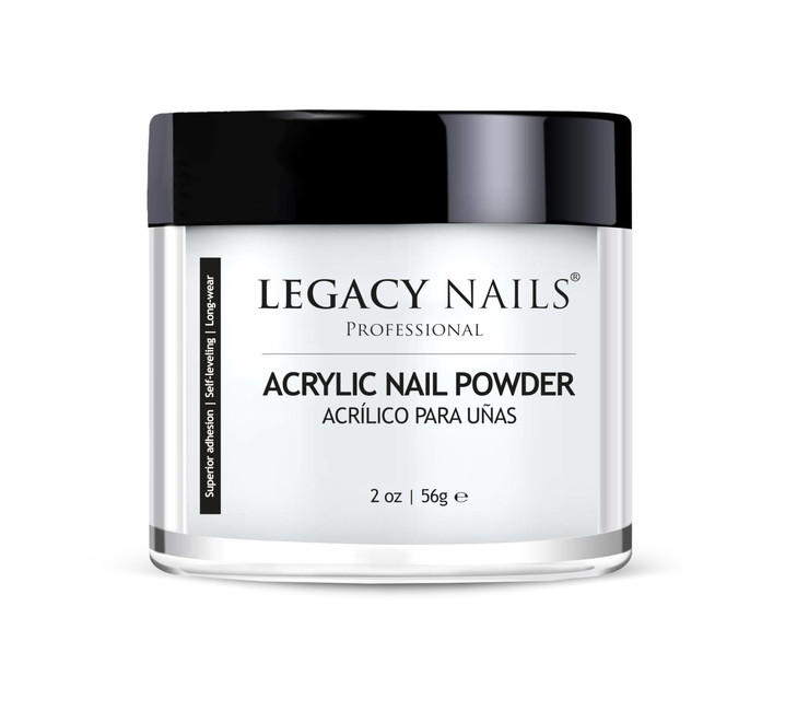 Legacy Nails Professional CLEAR ACRYLIC POWDER 56g 2oz HighQuality FastDrying Formula for Nail Extensions Sculpting Over