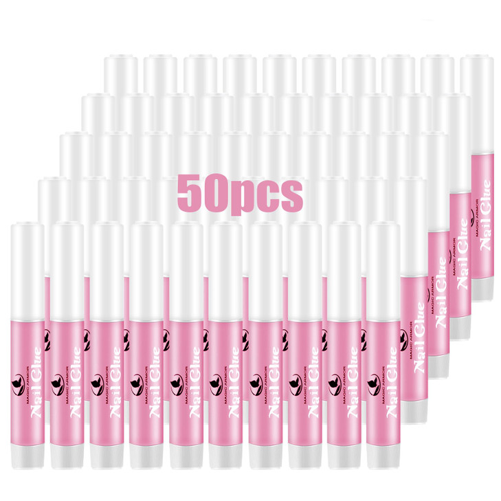 50Pcs Nail Glue for Acrylic Nails Press On Nails Professional Nail Tip Glue Long Lasting Nail Adhesive Glue Super Bond f
