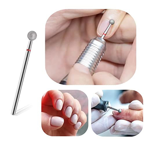 SQULIGT 6Pcs Nail Drill Bits Ball Head 332 Cuticle Clean Nail Bit for Electric Nail File Machine Suitable for Acrylic Ma