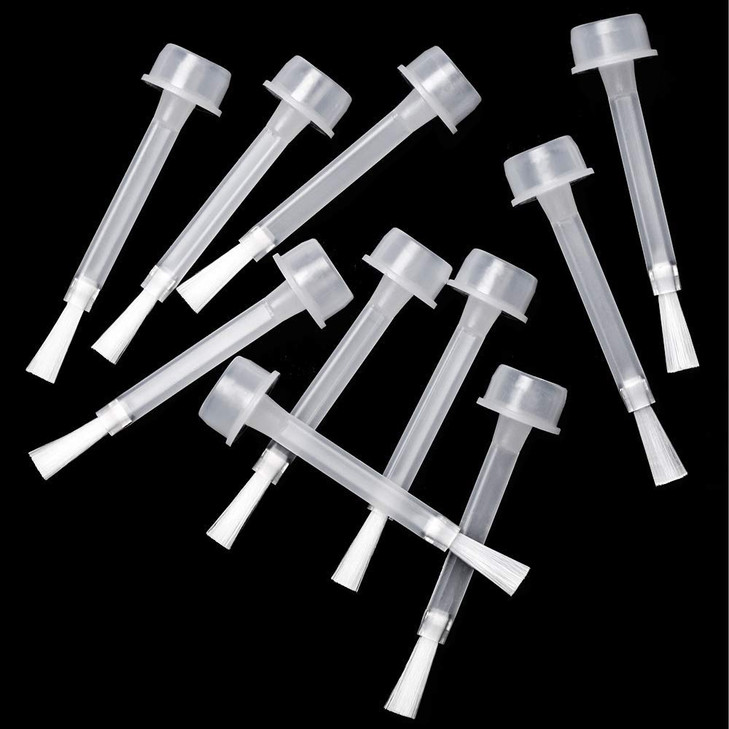 AZUREBEAUTY Dip Powder Replacement Liquid Brush 10pcsset for Dipping Powder Base CoatTop CoatActivator Brushes