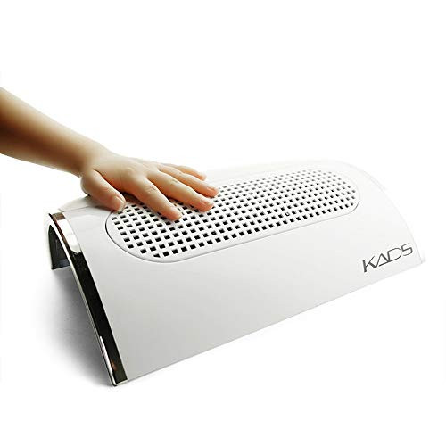 Rolabling Nail Dust Collector Suction Extractor Powerful Vacuum Cleaner with 3 Fans 2 Dust Collection Bags for Acrylic N