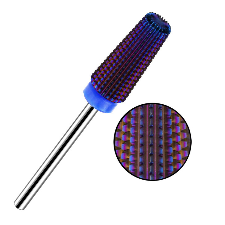 Lavinda 5 in 1 Medium Grit Nail Drill Bit MultiFunction Carbide for Acrylic Fill Cuticle Work Gel Removal Left Right Han