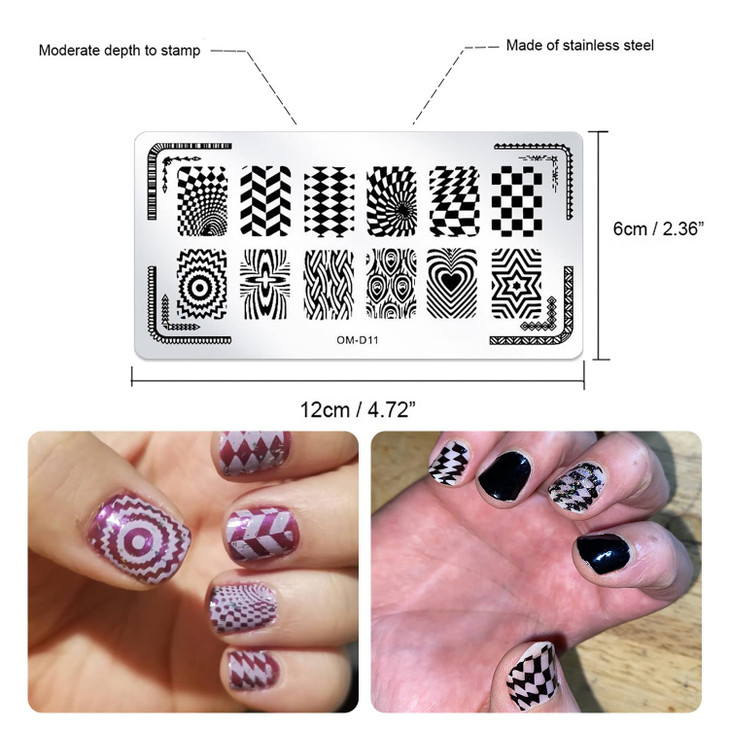 SILPECWEE 10Pcs Nail Art Stamping Plates Set Animals Design Nail Image Stamp Plates Manicure Templates Nail Art Stamps T