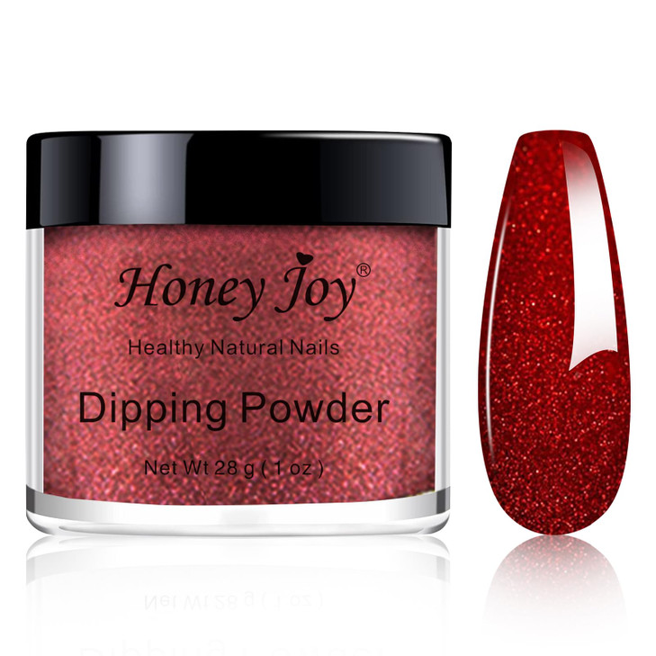 28gBox Dark Red Glitter Fine Dipping Powder No Lamp Cure Nails Dip Powder Like Gel Nail Natural Dry For Nail SalonNo29