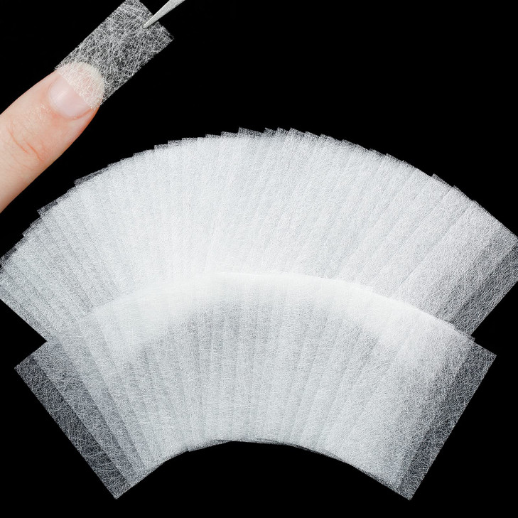Blulu 240 Pieces Silk Nail Extension Wrap Fiberglass Wrap Nail Art Extension DIY Protector Accessories for Splits Breaks