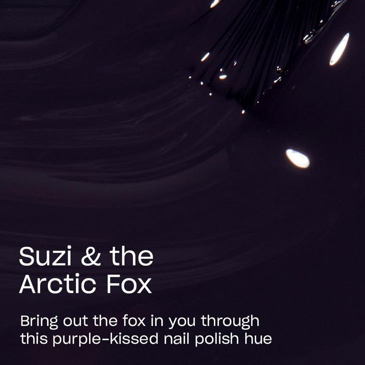 OPI Nail Lacquer Suzi the Arctic Fox Opaque Dark Gray Crme Chip Resistant Nail Polish Iceland Collection