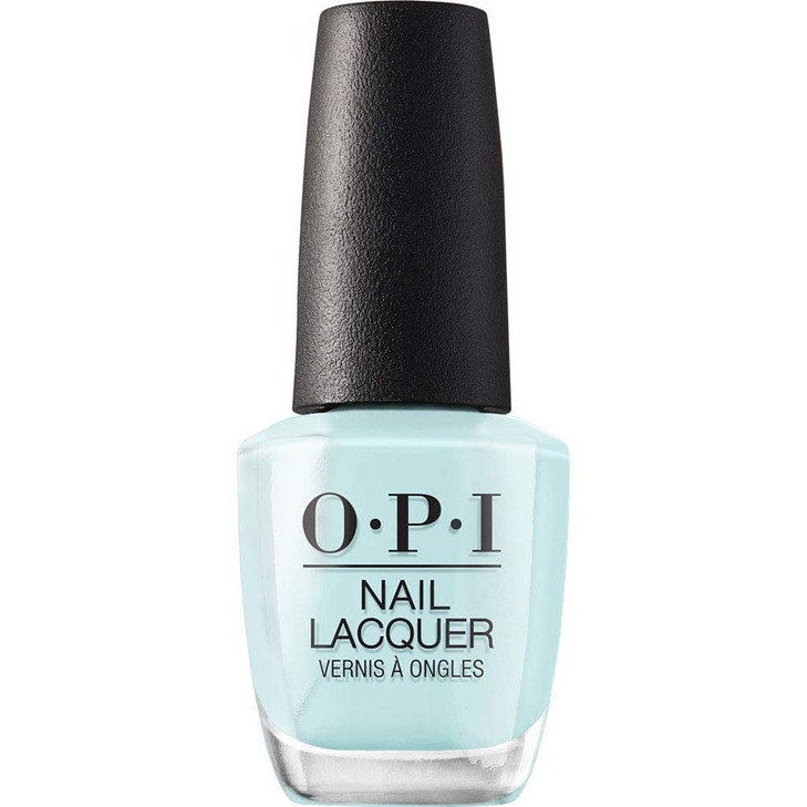 OPI Nail Lacquer Gelato on My Mind Opaque Bright Blue Crme Chip Resistant Nail Polish Vegan Fast Drying Streak Free