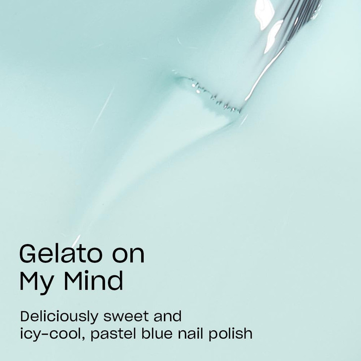 OPI Nail Lacquer Gelato on My Mind Opaque Bright Blue Crme Chip Resistant Nail Polish Vegan Fast Drying Streak Free