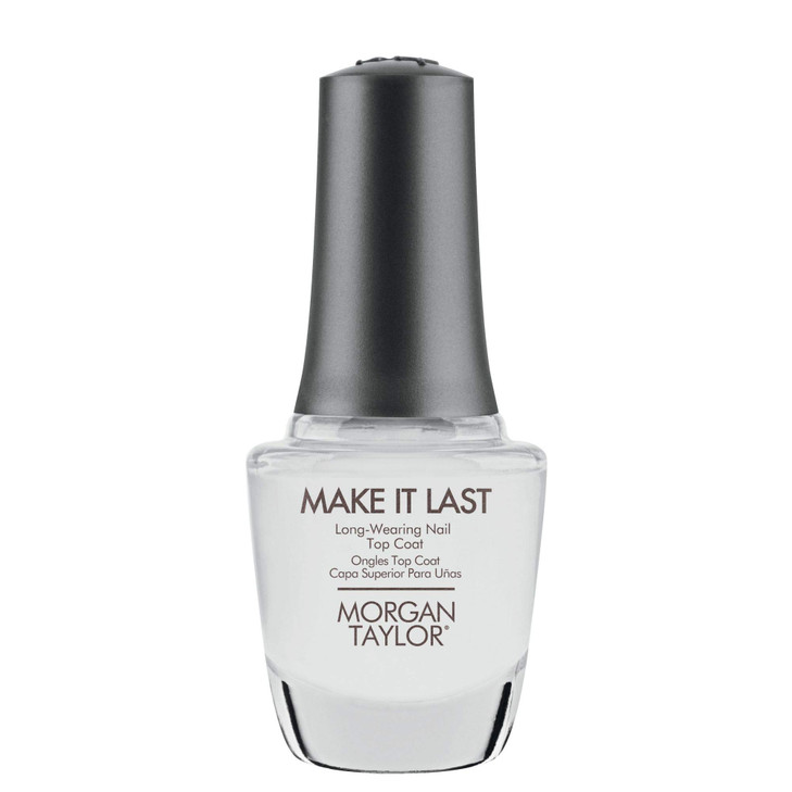 Morgan Taylor Make It Last Long Wear Top Coat UltraLongwearing Nail Top Coat for ChipResistant MirrorLike Shine Nail Pro