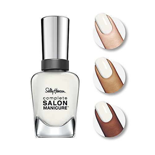 Sally Hansen Complete Salon Manicure Nail Polish MultiBenefit Nail Color Strengthening Keratin Formula 195 Lets Snow