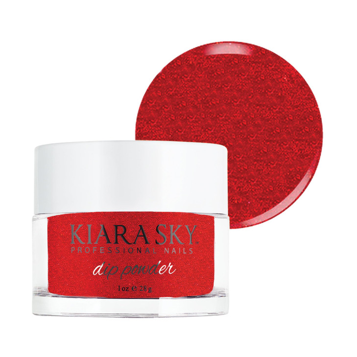 Kiara Sky Dip Powder Red Tones 1 oz Diablo