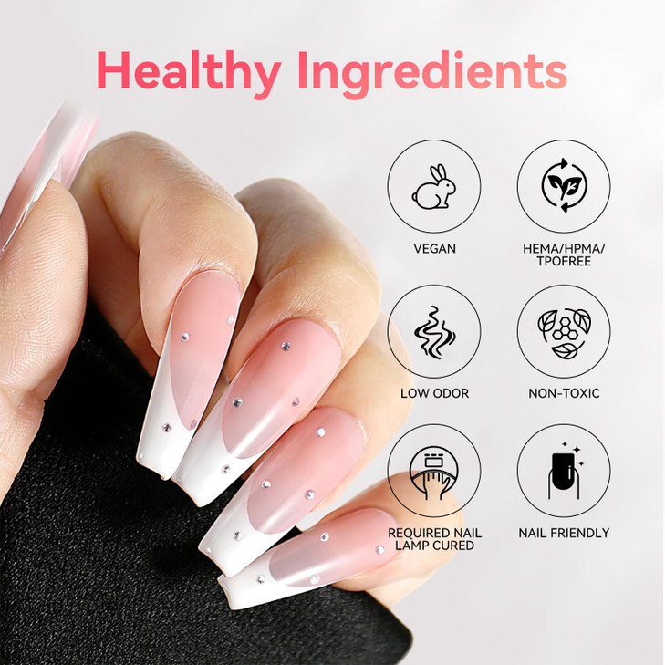 SAVILAND French Gel Nail Polish 1PC 10 ML White Gel Polish Easy French Smile Line in 5s French Tip Nail Tool French Nail