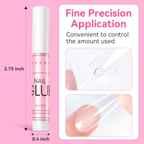 Makartt Super Strong Nail Glue for Press On Nails Acrylic Nails Nail Tips Glue for Stick On Nails Long Lasting for Fake