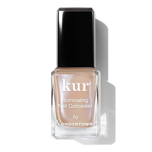 LONDONTOWN Bare Illuminating Nail Concealer Sheer Brightening Nail Polish Strengthener for Yellowing Damaged or Discolor