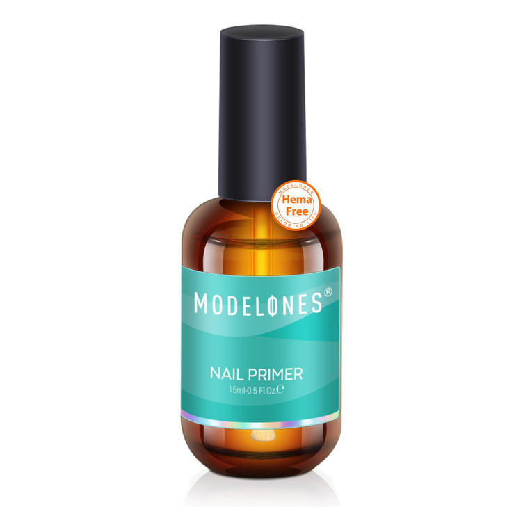 modelones Nail Primer 15 ml Acid Free No Lift Bond Primer HemaFree Bonder for Gel Polish Nail Supplies Set