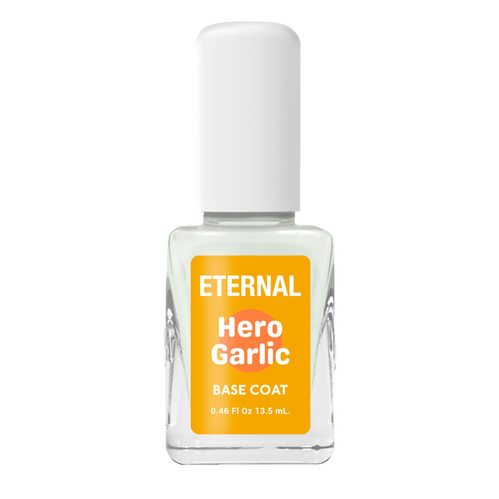 Etermal Hero Garlic Base Coat Strengthening Nail Base Coat with Garlic Extract for Weak Brittle Nails