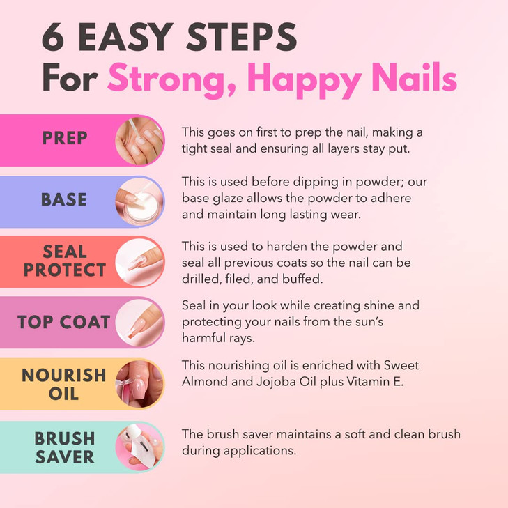 Kiara Sky Professional Dip Manicure Nail Liquid Essentials Long Lasting Nail Gels Beauty Essentials Nail Design for Nail