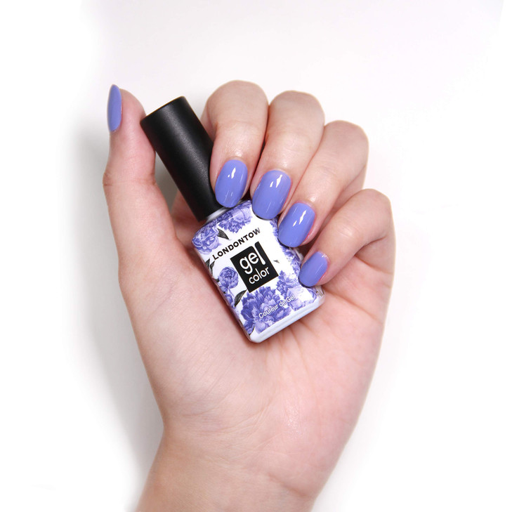 LONDONTOWN UVLED Gel Nail Polish Long Lasting Chip Resistant High Shine Color Glossy Bold Purple Uptown 12ml40fl oz