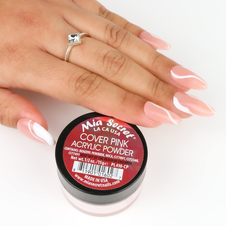 Mia Secret Cover Pink Acrylic Powder 8 oz Professional Nail System Ideal for Long Lasting Nails