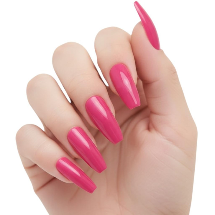 EDA LUXURY BEAUTY PINK LUXE DESIGN Full Cover Press On Nails Acrylic Nail Kit Artificial Nail Tips Shiny False Nails Ext