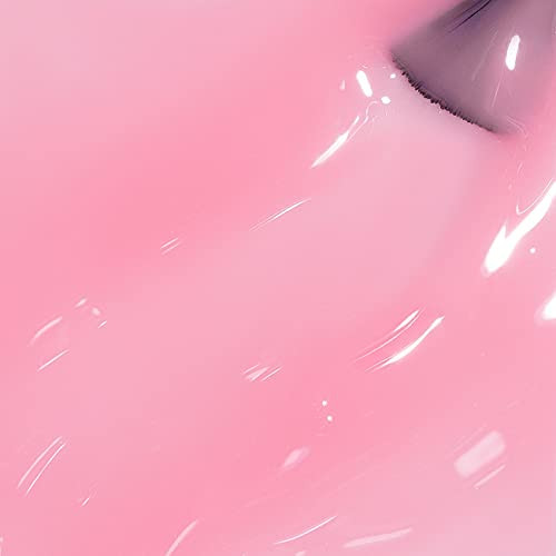 RARJSM Translucent Sheer Pink Gel Nail Polish LED UV Gel Soak Off Clear Pinky French Manicure Nude Pink Jelly Nail GelPo