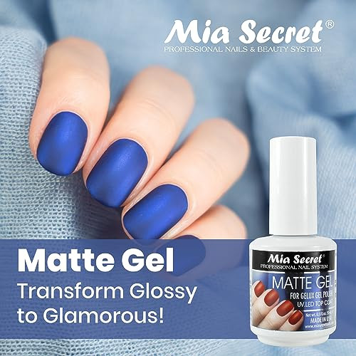 Mia Secret Matte Gel For GELUX Gel Polish made in USA