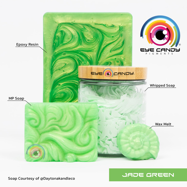 Eye Candy Pigments Premium Green Mica Powder Jade Green 50gr for Epoxy Resin Soap Paint Woodworking Acrylic Pouring Bath
