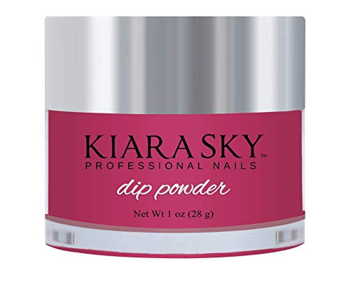 Kiara Sky Dip Powder BRIGHT FUCHSIA LongLasting and Lightweight Nail Dipping Powder 1 Ounce