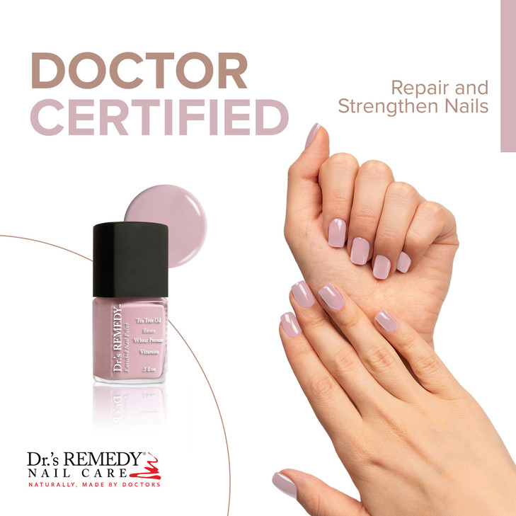 Drs Remedy Enriched Nail Polish Non Toxic All Natural and Organic Doctor Formulated Strengthens Restores Heals and Prote