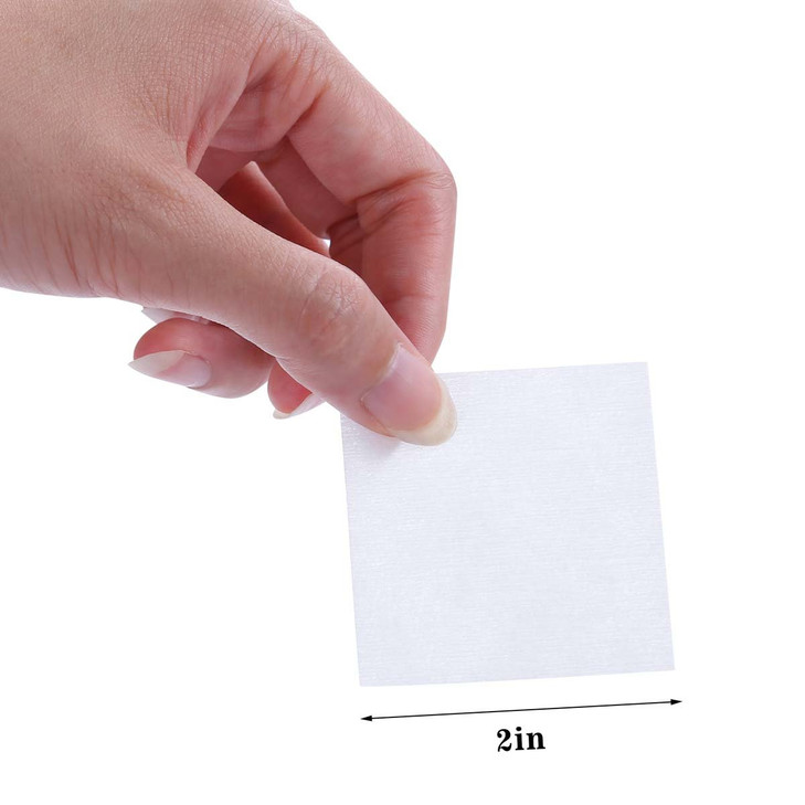 650 Pcs Lint Free Nail Wipes with Clear Acrylic Gel Polish Pad Storage
