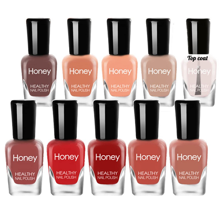 Tophany Non Toxic Easy Peel Off and Fast Dry Nail Polish Set for Pack Eco Friendly and Organic Water Based Nail Polish f