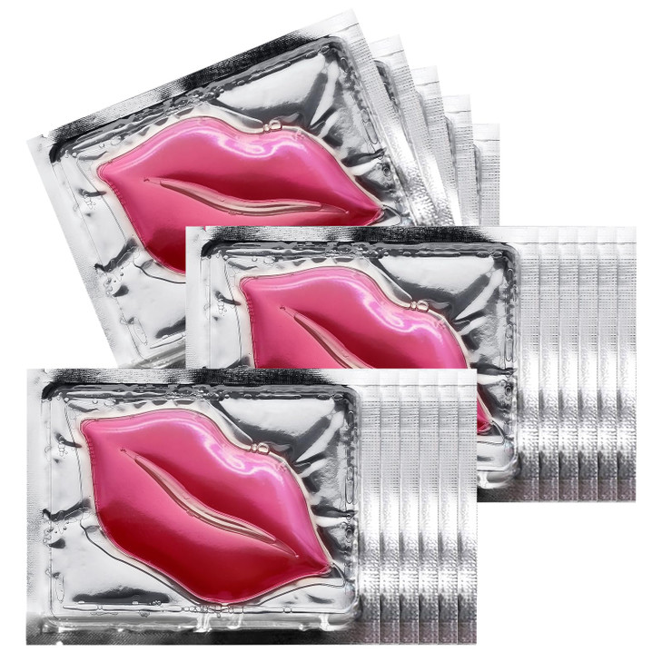 NIYET 30 pieces of Moisturizing Collagen Crystal Lip Mask - Anti-Ageing & Anti Chapped, Reduce lip Wrinkles, Fade Lip Color, Make Skin Smooth (Pink) online at globaldelivered