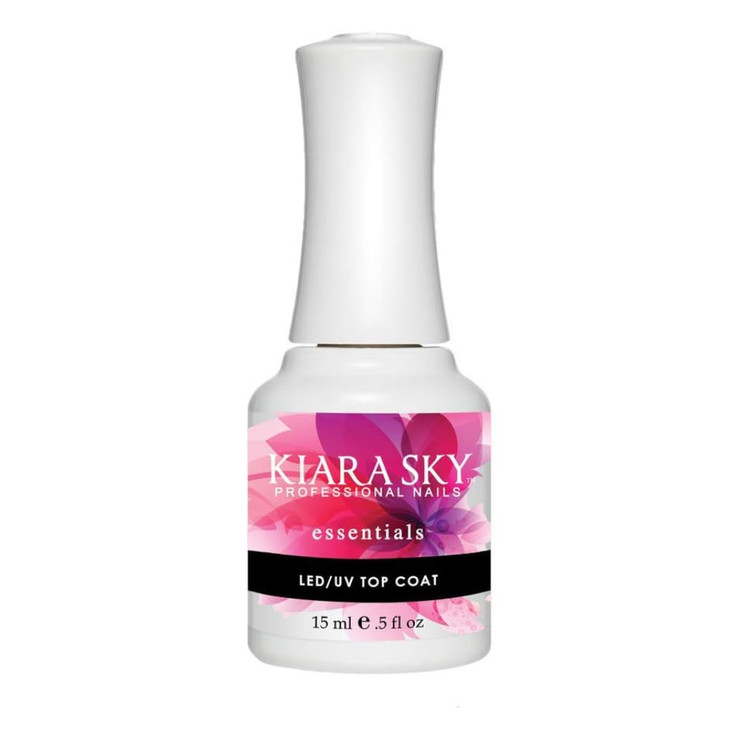 KIARA SKY LEDUV Gel Polish Top Coat 05 oz for Acrylic Nails Dip Powder