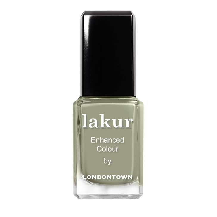 LONDONTOWN lakur Nail Polish ChipResistant NonToxic Conditions Hydrates Nails Glossy Jade Green Sedona 40 fl oz