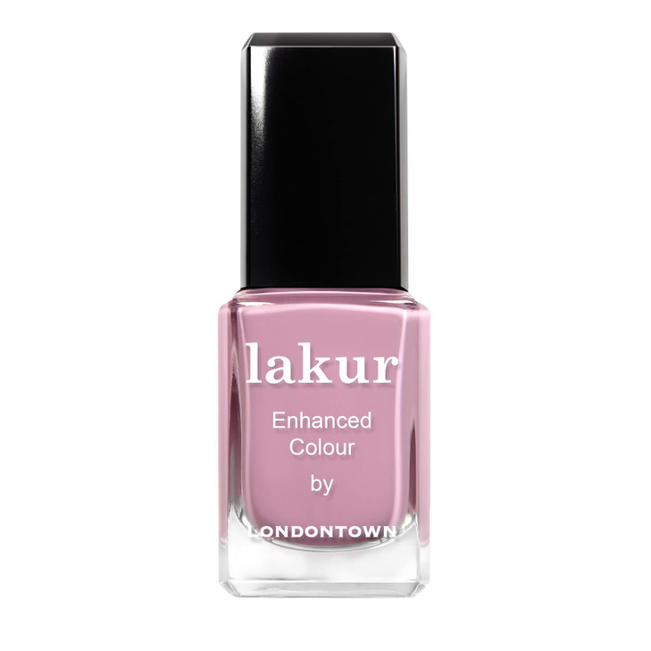 LONDONTOWN lakur Nail Polish ChipResistant NonToxic Conditions Hydrates Nails Glossy Mauve Plush 40 fl oz