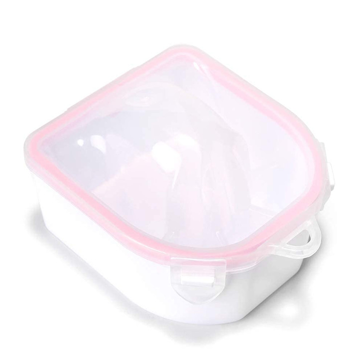 Rolabling 2 PCS Nail Soaking Bowl Nail Soak Off Bowl Acrylic Nail Remover Tool Acetone Nail Polish Remover Bowl Nail Soa