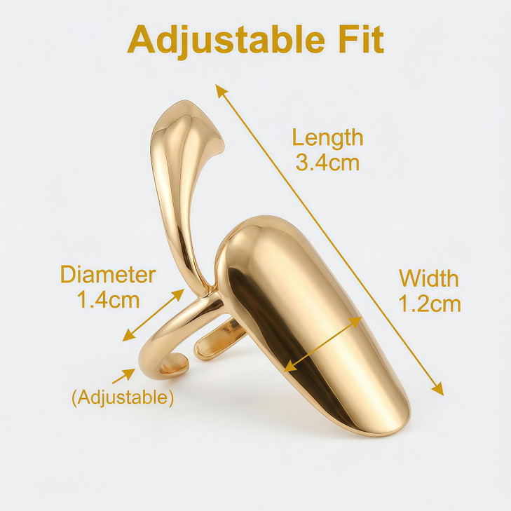 6Pcs Fashion Simple Finger Nail Ring Retro Alloy Fingernails Ring Finger Tip Rings Fingernail Protective Cover Nail Deco