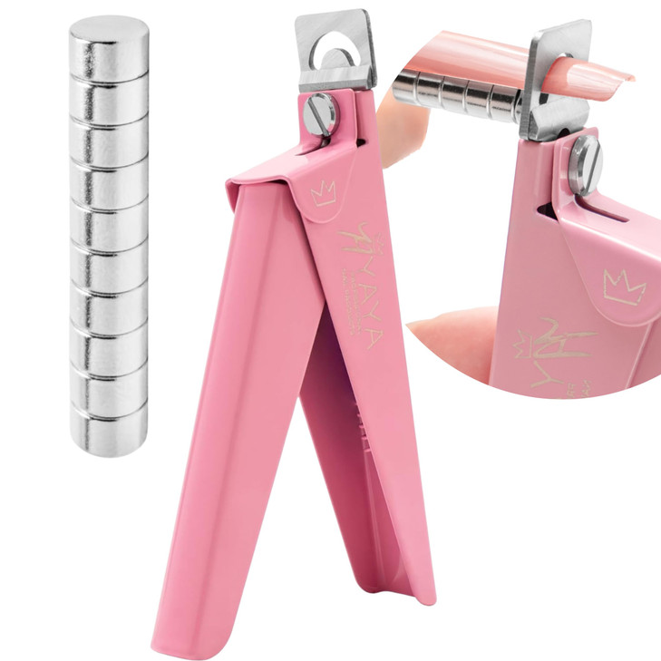 Yaya Acrylic False Nail Clippers with MagnetsNail Cutters for Nail TipsNail Tip Cutter with Length Measurement Acrylic N