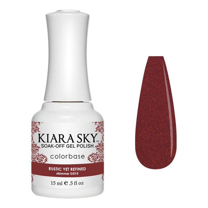 Kiara Sky Soak Off Gel Nail Polish 05 fl oz RUSTIC YET REFINED G515