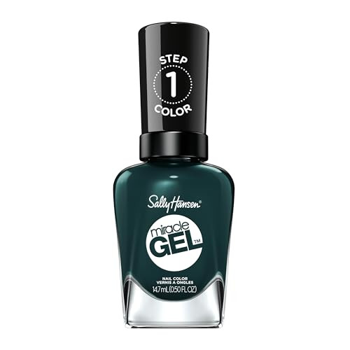 Sally Hansen Miracle Gel Salon Quality Nail Polish GelLike Formula TwoStep System No UV Light Needed Long Lasting Opaque
