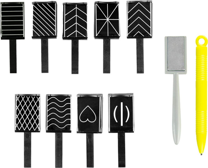 Ideal Swan 11 Piece Magnet Nail Art Polish Tool Set Cat Eye Gel Polish 3d Gel Nails Cat Eye Plastic ToolSuitable for DIY