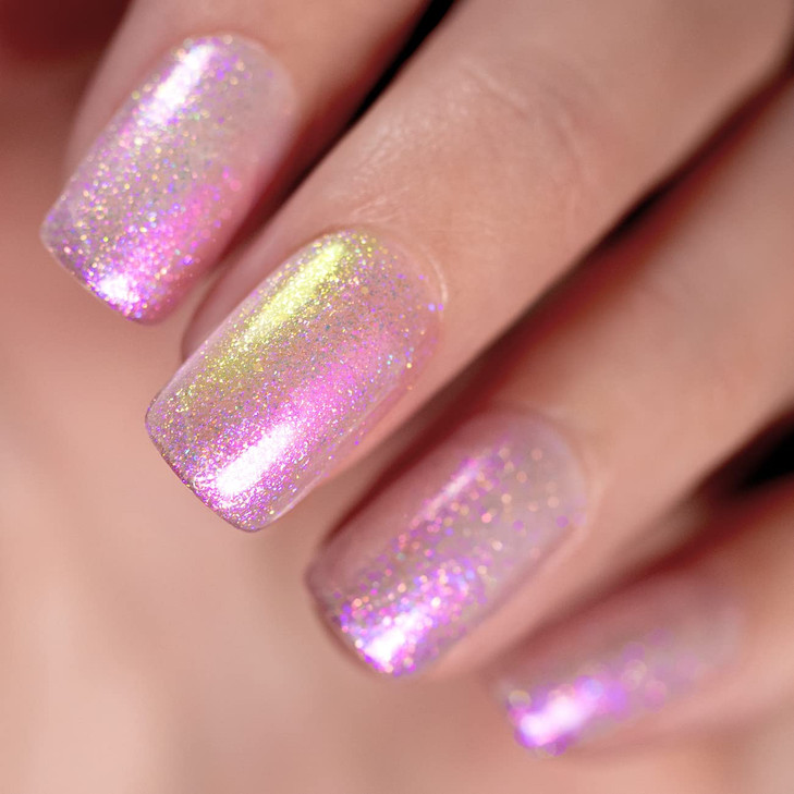 RARJSM Pearl Gel Nail Polish Mermaid Nailpolish Shell Glimmer Shiny Shimmers Gel Polish Purple Sparkle Shiny Clear Paste