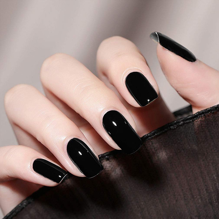 VENALISA 15ml Black Gel Nail Polish Black Gel Polish Color Soak Off UV LED Nail Gel Polish Nail Art Starter Manicure Sal