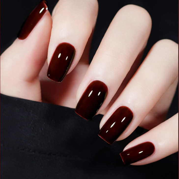 VENALISA 15ml Dark Burgundy Red Gel Nail Polish Deep Cherry Red Gel Polish Color Soak Off UV LED Nail Art Starter Manicu