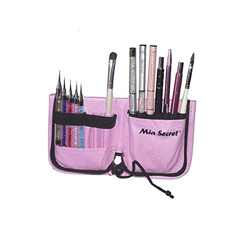 Mia Secret Nail Brush Holder Premier Tool Case PINK NBP1006