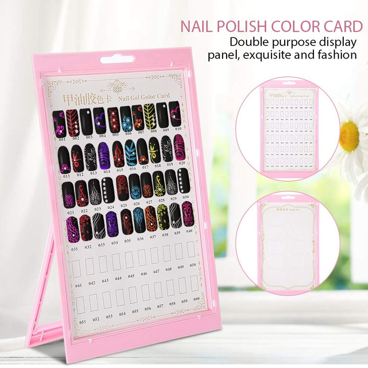 Nail Gel Polish Display Board Nail Art Tips Chart Practice Design Rack Polish Palette Stand Showing DIY at Home