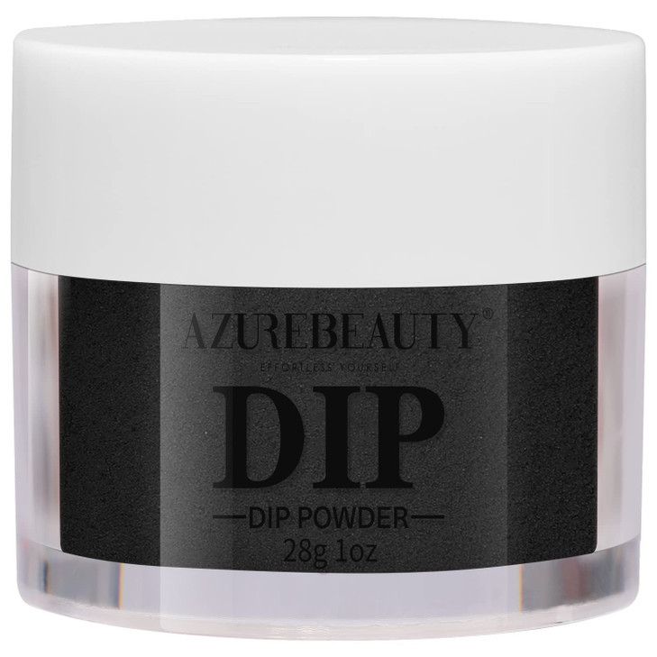 Dip Powder Black Color AZUREBEAUTY Nail Dipping Powder French Nail Art Starter Manicure Salon DIY at Home OdorFree and L