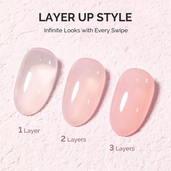 MelodySusie Jeweliver Nude Gel Nail Polish 05Floz Milky Gel Polish Pastel Color Soak Off UV LED Light Cure Gift for Wome