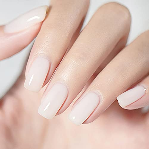Vishine 15ML Crystal Jelly Milky Transparent White Gel Nail Polish Soak Off UV LED Gel Polish Nude Milky Color Home DIY